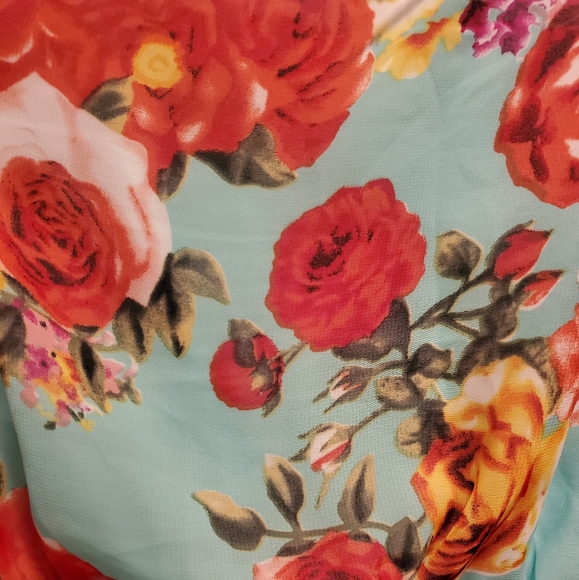 Hi-Low floral print dress - Picture 3 of 3